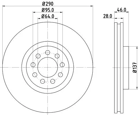 2x Mintex Front Vented Brake Discs Pair For Iveco Daily