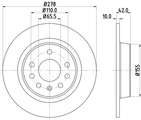 2x Mintex Rear Solid Brake Discs Pair For Hsv Opel Vauxhall Astra Vxr Zafira Zaf