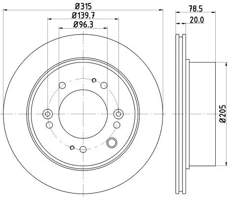 2x Mintex Rear Vented Brake Discs Pair For Kia Sorento