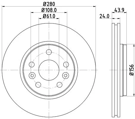 2x Mintex Front Vented Brake Discs Pair For Mercedes-benz Nissan Renault Citan K
