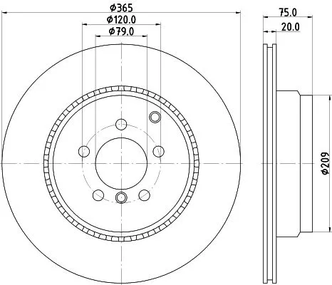 2x Mintex Rear Vented Brake Discs Pair For Land Rover Range Rover