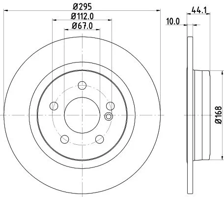 2x Mintex Rear Solid Brake Discs Pair For Infiniti Mercedes-benz A-class B-class