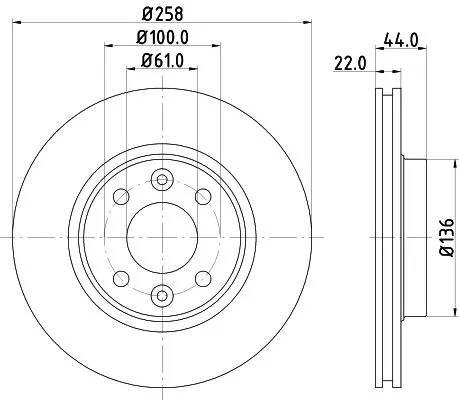 2x Mintex Front Vented Brake Discs Pair For Dacia Lada Renault Smart Clio Forfou