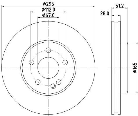 2x Mintex Front Vented Brake Discs Pair For Infiniti Mercedes-benz A-class B-cla
