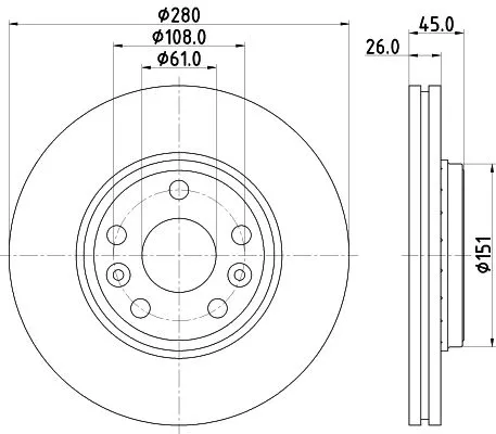 2x Mintex Front Vented Brake Discs Pair For Mercedes-benz Renault Citan Kangoo K