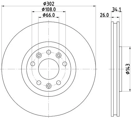 2x Mintex Front Vented Brake Discs Pair For Peugeot Rcz