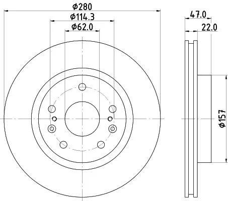 2x Mintex Front Vented Brake Discs Pair For Suzuki Ciaz S-cross Sx4 S-cross Vita