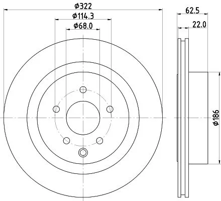 2x Mintex Rear Vented Brake Discs Pair For Infiniti Nissan 350z G