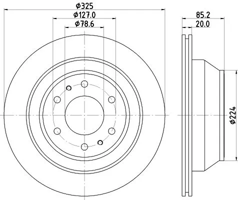 2x Mintex Rear Vented Brake Discs Pair For Buick Chevrolet Gmc Isuzu Oldsmobile 
