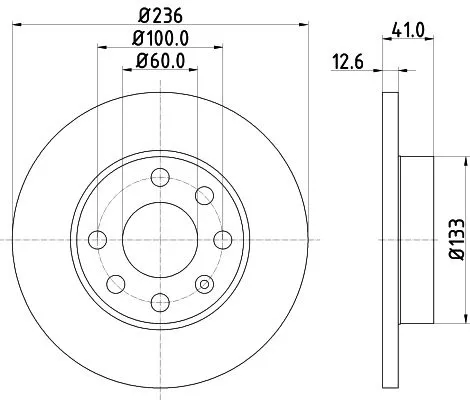 2x Mintex Front Solid Brake Discs Pair For Bedford Chevrolet Holden Opel Vauxhal