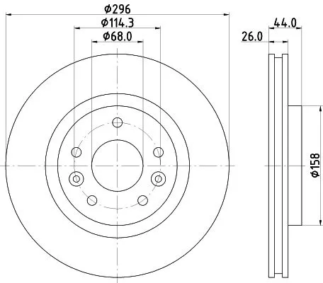 2x Mintex Front Vented Brake Discs Pair For Nissan Renault Samsung Kadjar Koleos