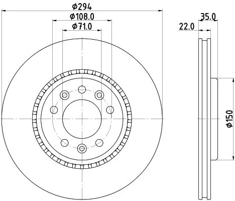2x Mintex Rear Vented Brake Discs Pair For Citroën Fiat Opel Peugeot Toyota Vaux