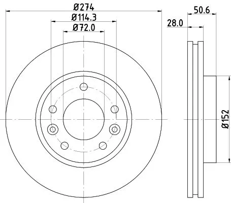 2x Mintex Front Vented Brake Discs Pair For Kia Naza Carnival Ria