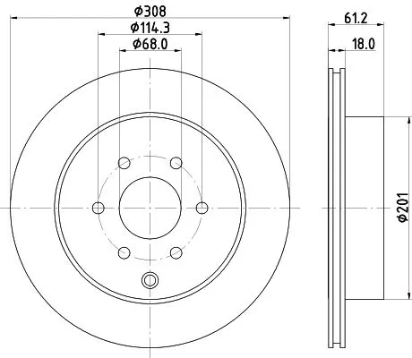 2x Mintex Rear Vented Brake Discs Pair For Mercedes-benz Nissan Renault Alaskan 