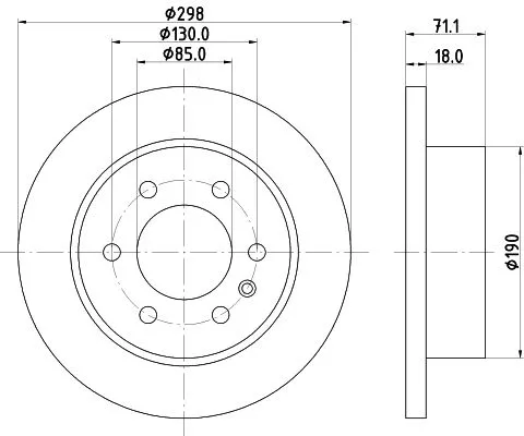 2x Mintex Rear Solid Brake Discs Pair For Freightliner Mercedes-benz Sprinter 15