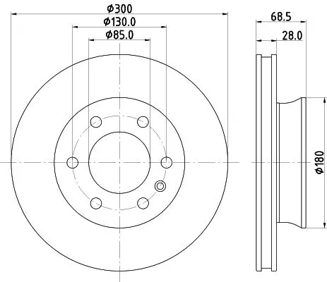 2x Mintex Front Vented Brake Discs Pair For Freightliner Mercedes-benz Sprinter 