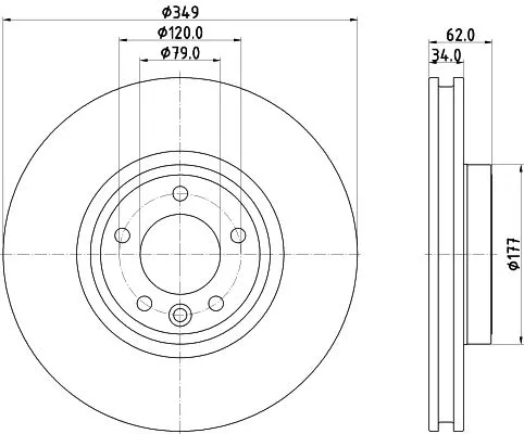 2x Mintex Front Vented Brake Discs Pair For Land Rover Discovery Range Rover Ran