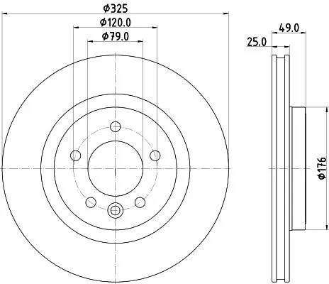2x Mintex Rear Vented Brake Discs Pair For Land Rover Discovery Range Rover Rang