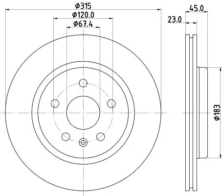 2x Mintex Rear Vented Brake Discs Pair For Buick (Sgm) Opel Vauxhall Envision S 