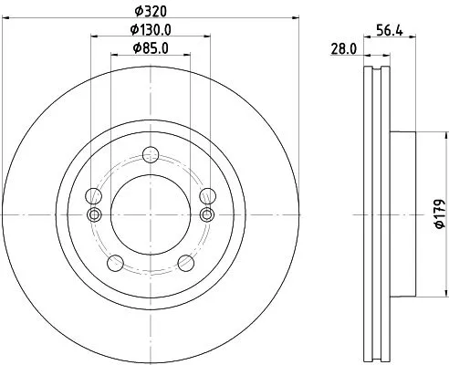2x Mintex Front Vented Brake Discs Pair For Kg Mobility Ssangyong Musso Musso Gr
