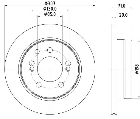 2x Mintex Rear Vented Brake Discs Pair For Ssangyong Kyron Rexton Rexton / Rexto