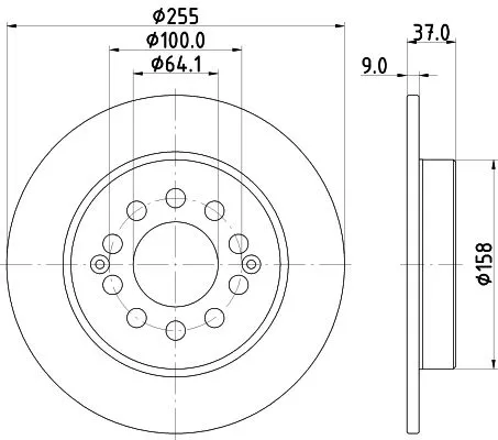 2x Mintex Rear Solid Brake Discs Pair For Mg Mg (Saic) Mg Zs Zs