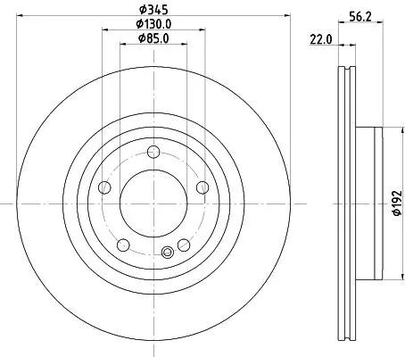 2x Mintex Rear Vented Brake Discs Pair For Mercedes-benz G-class
