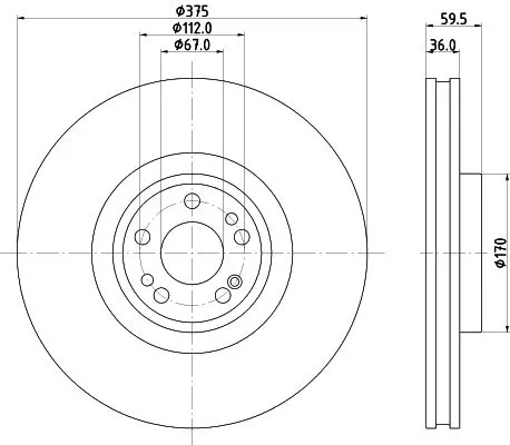 2x Mintex Front Vented Brake Discs Pair For Mercedes-benz Gle Gls