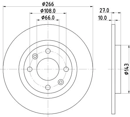 2x Mintex Front Solid Brake Discs Pair For Citroën Peugeot 305 405 Bx