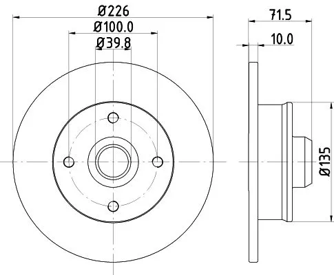 2x Mintex Rear Solid Brake Discs Pair For Seat Vw Cordoba Cordoba Vario Corrado 