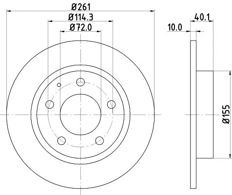 2x Mintex Rear Solid Brake Discs Pair For Eunos Ford Asia & Oceania Ford Austral