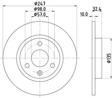 2x Mintex Front Solid Brake Discs Pair For Citroën Mega Ax Club Club Ii