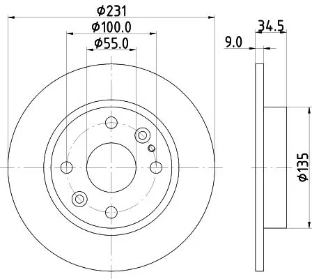 2x Mintex Rear Solid Brake Discs Pair For Eunos Mazda 323 C 323 F 323 S Mx-5 Roa