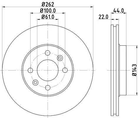 2x Mintex Front Vented Brake Discs Pair For Renault Laguna Megane Safrane Scénic