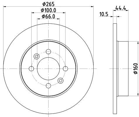 2x Mintex Rear Solid Brake Discs Pair For Renault Laguna Safrane