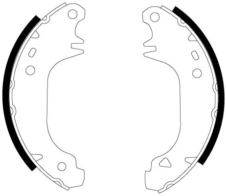 Mintex Rear Brake Shoe Set For Citroën Dallas Peugeot 106 106 Van 205 309 Ax Fun