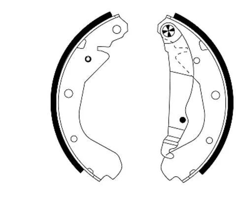 Mintex Rear Brake Shoe Set For Bedford Opel Vauxhall Ascona Astra Astra Van Astr
