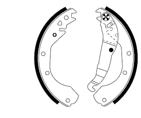 Mintex Rear Brake Shoe Set For Bedford Chevrolet Daewoo Holden Opel Vauxhall Ast
