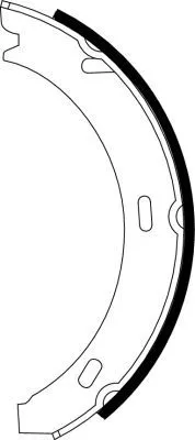 Mintex Rear Brake Shoe Set Parking Brake For Mercedes-benz 124 190 A-class B-cla