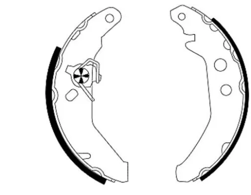 Mintex Rear Brake Shoe Set For Ford Fiesta