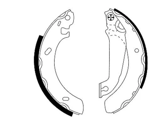 Mintex Rear Brake Shoe Set For Ford Escort Orion