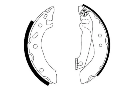 Mintex Rear Brake Shoe Set For Ford Escort