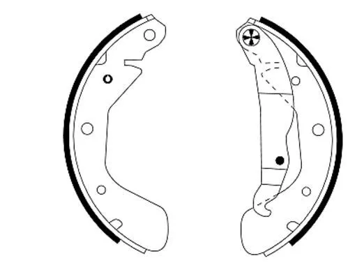 Mintex Rear Brake Shoe Set For Chevrolet Holden Opel Vauxhall Astra Barina Corsa