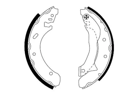 Mintex Rear Brake Shoe Set For Ford Mondeo