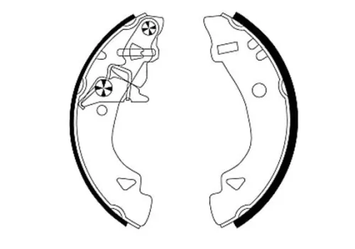 Mintex Rear Brake Shoe Set For Autobianchi Fiat Mille Panda Uno Uno Cargo Y10