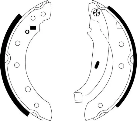 Mintex Rear Brake Shoe Set For Citroën Dacia Fiat Lifan Mahindra Renault Mg (Nan