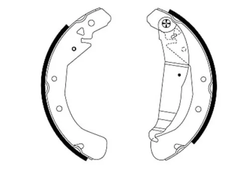 Mintex Rear Brake Shoe Set For Opel Vauxhall Astra Astra F Classic Astra G Class
