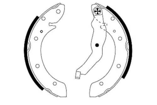 Mintex Rear Brake Shoe Set For Renault Laguna Megane Scénic