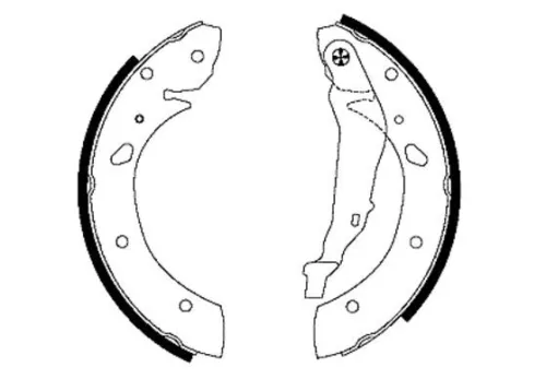 Mintex Rear Brake Shoe Set For Toyota Avensis Corona