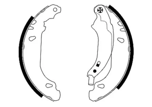 Mintex Rear Brake Shoe Set For Dacia Mahindra Renault Nissan Renault Clio Logan 